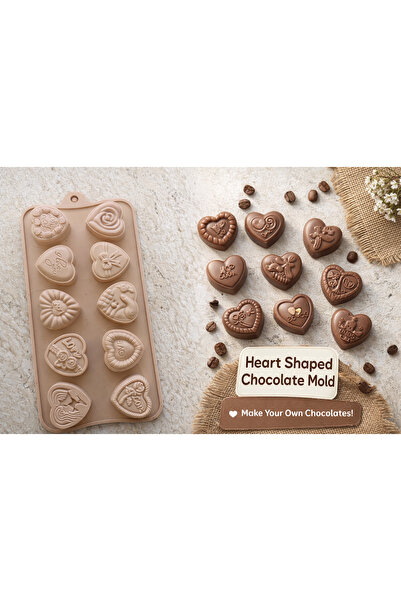 evolis kitchen 2 Pieces Heat Resistant Fireproof Non-Stick Chocolate and Ice Mold (20X10) Cream