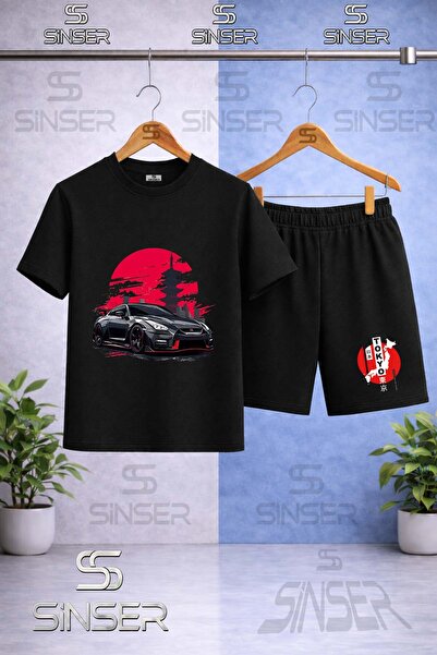 SS SİNSER Children's Araba Syh Tokya Daire Onunde Printed Crew Neck T-Shirt -...
