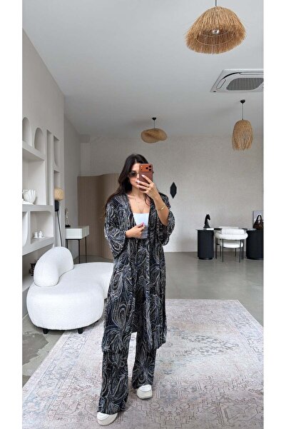 Buket Teke Σετ κιμονό με μοτίβο ίντιγκο