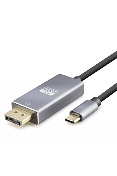 AyrStore HDX7859 USB-C to DisplayPort 1.4 Kablo, 1.8 Metre - 8K 60Hz, 4K 144H...