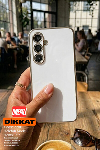 emybox Tecno Pova 3 Uyumlu Yumuşak Silikon Kamera Korumalı Gold Kenarlı Telef...
