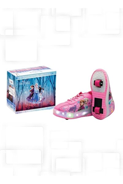 Premium Frozen LED Roller Shoes – Light Up Skating Sneakers for Kids