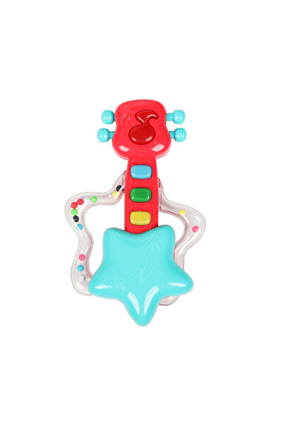 LITTLE ANGEL Baby Rattle Teether Activity Toy – Guitar Design