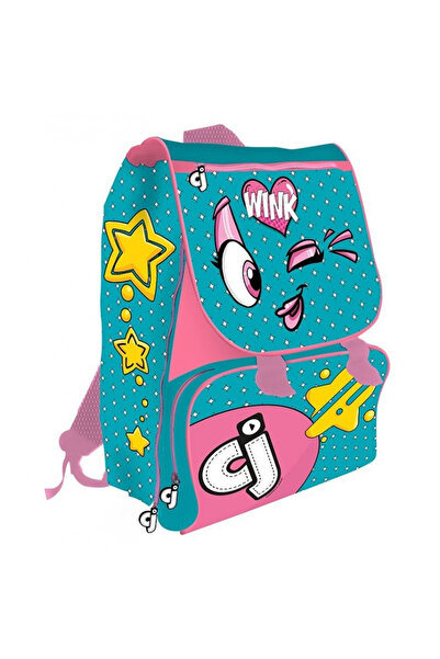 CJ Rucsac școlar ergonomic 2 compartimente 40x29x21 cm Albastru/Roz