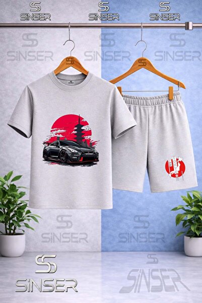 SS SİNSER Children's Araba Syh Tokya Daire Onunde Printed Crew Neck T-Shirt -...