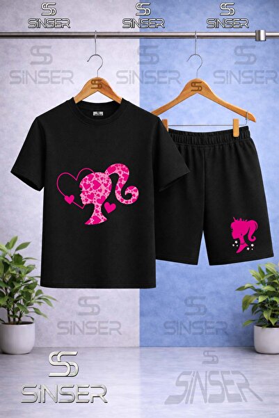 SS SİNSER Children's Princess Head Heart Pattern Printed Crew Neck T-Shirt - ...