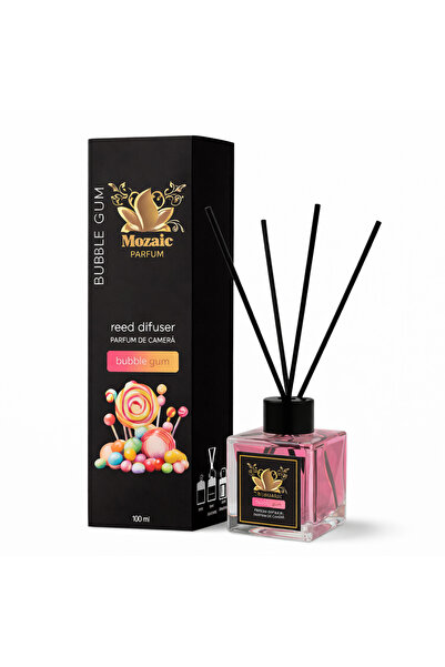 MOZAİC Odorizant de cameră cu bețișoare, Bubble Gum, 100 ml