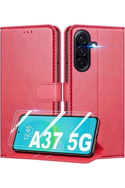 Rivor Samsung Galaxy A37 Uyumlu Kılıf Kamera Korumalı Kapaklı Kartlıklı Cüzda...
