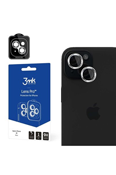 3MK Folie camera pentru iPhone 15 din sticla, Full Cover, Lens Protection Pro...
