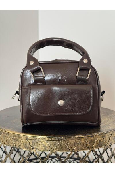 NİRA önden cepli minimalist vintage çanta