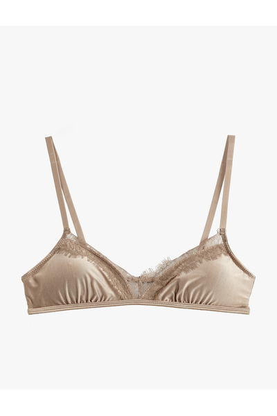 Koton Μαλακό σουτιέν χωρίς ενίσχυση και χωρίς μπανέλες με λεπτομέρεια από δαν...