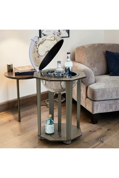 Zoffoli Dünya Bar Z980TAUPE Dekoratif Dünya Küre Bar 56x56x100 CM