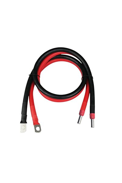 OEM Cablu 10mmp rosu/negru 2x1.8m- papuc M8 si PIN, strap intre acumulari sol...