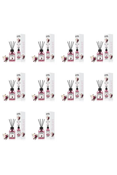 Eyfel Set 10x Odorizant de camera cu bete Eyfel, Bouquet, 120 ml