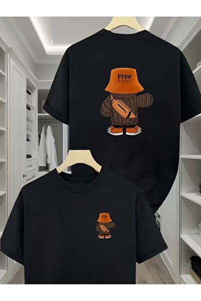 AEMİ T-Shirt - Μαύρο - Oversize