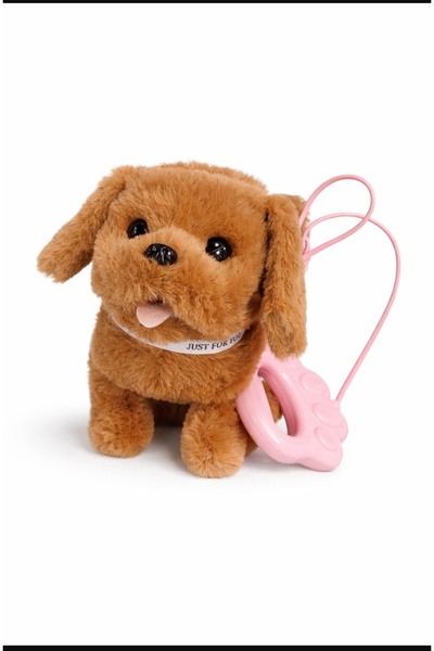 SAHET BUJİTERİ Sevimli Kahverengi Peluş Köpek Oyuncak