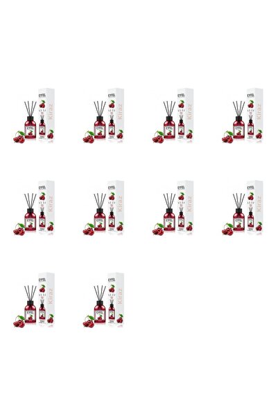 Eyfel Set 10x Odorizant de camera cu bete Eyfel, Cirese, 120 ml