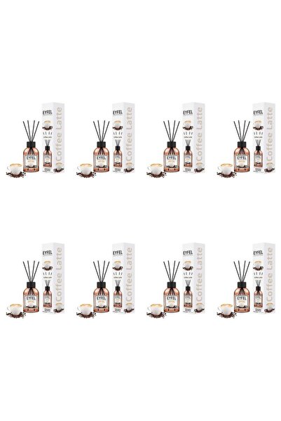 Eyfel Set 8x Odorizant de camera cu bete Eyfel, Cafea, 120 ml
