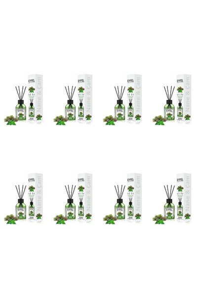 Eyfel Set 8x Odorizant de camera cu bete Eyfel, Pin si Menta, 120 ml