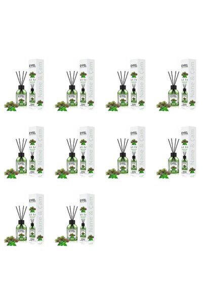 Eyfel Set 10x Odorizant de camera cu bete Eyfel, Pin si Menta, 120 ml