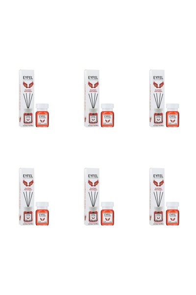 Eyfel Set 6x Odorizant de camera cu bete Eyfel, Red Dragon, 120 ml