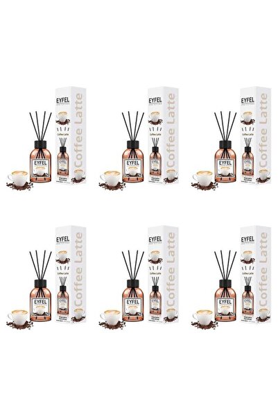 Eyfel Set 6x Odorizant de camera cu bete Eyfel, Cafea, 120 ml