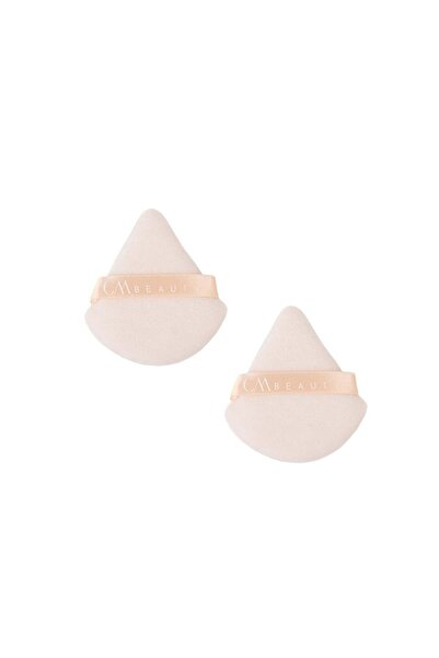CMBeauty Powder Puff Sponge Set, 2 Pieces, Bake and Sculpt, Beige