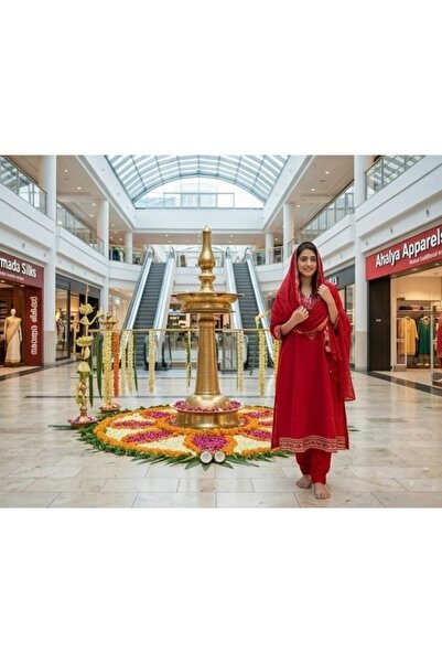 Genaric Women’s Elegant Embroidered Kurta Set with Dupatta – 3/4 Sleeve Ethnic Kurtis & Pants Suit,