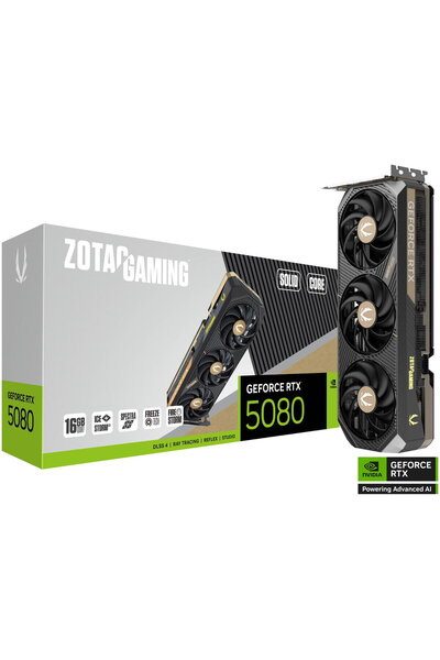 Zotac Placa Video GAMING GeForce RTX 5080 SOLID CORE 16GB