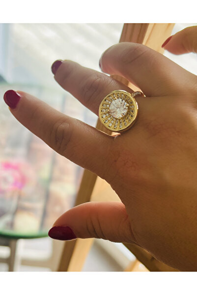 ACAR TAKI Steel Rings - Gold-colored - Zircon