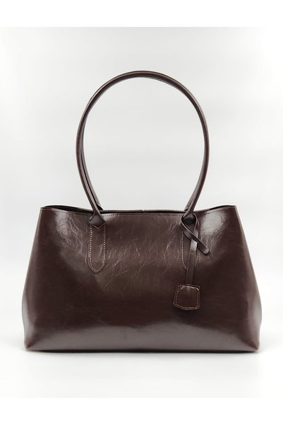 TUESFA Women's Shoulder Bag Quality Faux Leather 3 Compartment Bag