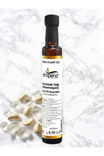 DROPENA AROMATERAPİ Sarımsak Yağı ,250 ml , Maserasyon , Cam Şişe