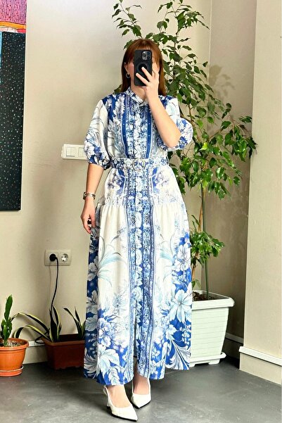 Pulli Collection Φόρεμα - Μπλε - Peplum