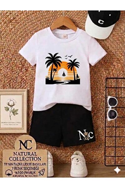 Nice Clothes Tricou și pantaloni scurți de vară pentru copii, unisex (imprime...