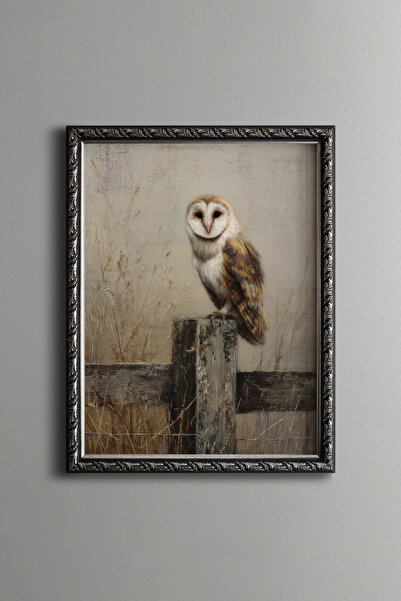 epiqart Owl – Vintage Patterned Frame – Slim Model