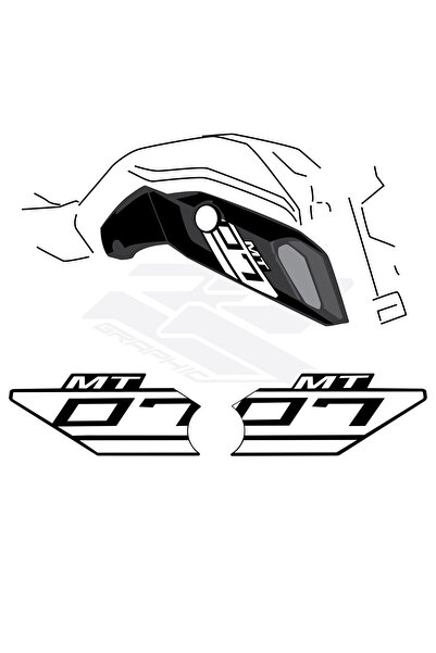 RR Graphic YAMAHA MT 07 V2 RADYATÖR STİCKER