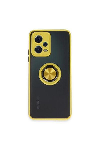 Generic Brand Xiaomi redmi note 12 5g case montreal ring silicone cover - yellow