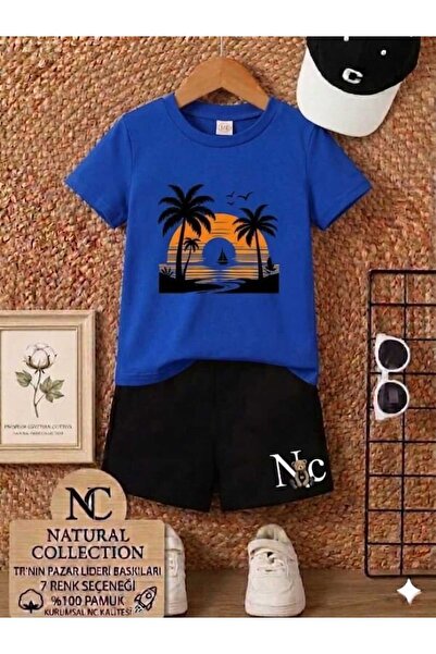 Nice Clothes Tricou și pantaloni scurți de vară pentru copii, unisex (imprime...