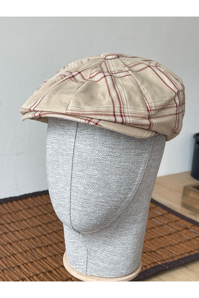 Rupen Kraft Καλοκαιρινό λινό καπέλο Peaky Blinders με επένδυση και ελαστικό σ...