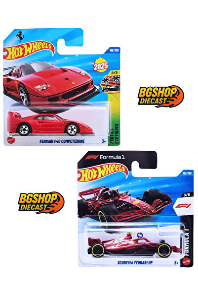 HOT WHEELS Ferrari F40 Competizione (Red) - FORMULA 1 - Scuderia Ferrari HP (...