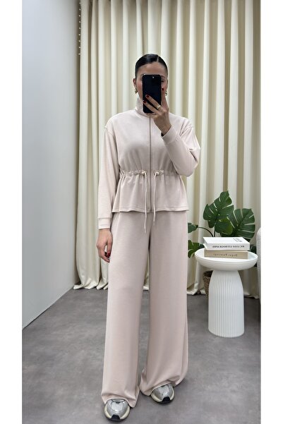 YOUR NAME Σετ δύο τεμαχίων - Κρέμα - Μακρύ