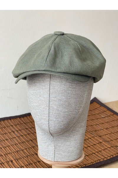 Rupen Kraft Καλοκαιρινό λινό καπέλο Peaky Blinders με επένδυση και ελαστικό σ...