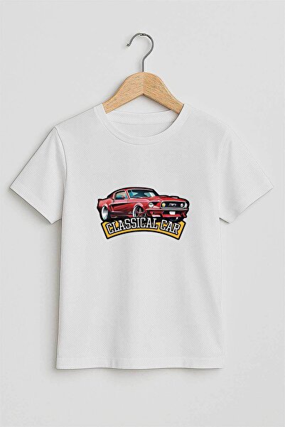 Kidflix Yazlık Erkek Çocuk Penye Classic Car Klasik Araba Tişört 210049