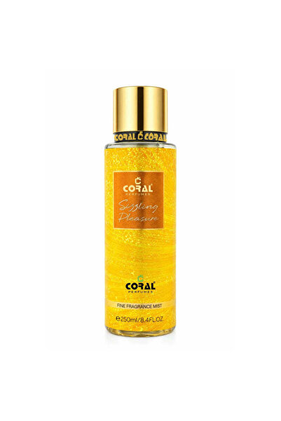 CORAL PERFUMES Coral Sizzling Pleasure Fragrance Mist For Unisex - 250ML | Unisex Woody Aromatic Scent with Fruity, Floral & Warm Notes | Long-Lasting Body Mist | For Men & Women