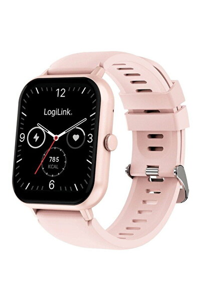 LogiLink Smartwatch Ceas inteligent, Edge, 1,83 inch, IP68, roz, Bluetooth 5.2