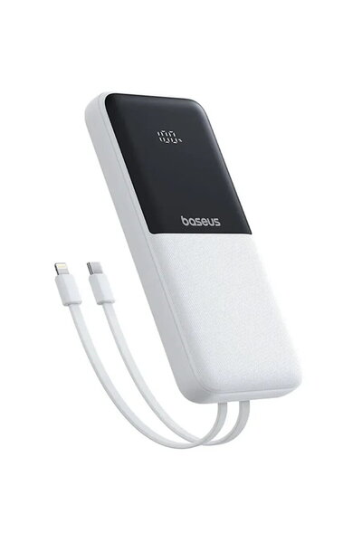 Baseus Baterie externă Lipow, 10000 mAh, 22.5W, 3A, 1xUSB-C, 1xUSB-A, 1x cabl...