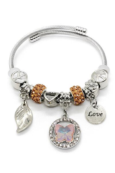 MakeWell Stainless Steel Charm Bracelet – Stylish and Elegant Steel Bracelet ...