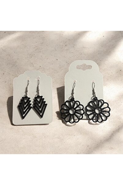 Major Hobi Black Geometric and Floral Pattern 3D Printing Lightweight Women's...