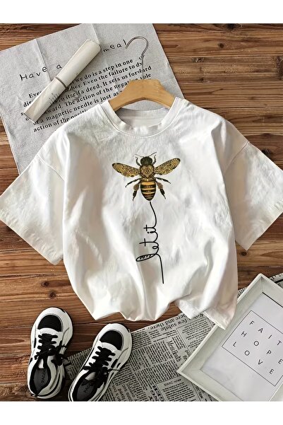 AEMİ T-Shirt - Λευκό - Oversize