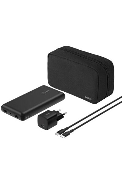 Belkin Външна батерия BU042KQBK, 20.000 mAh, USB-C-USB-A, Черен